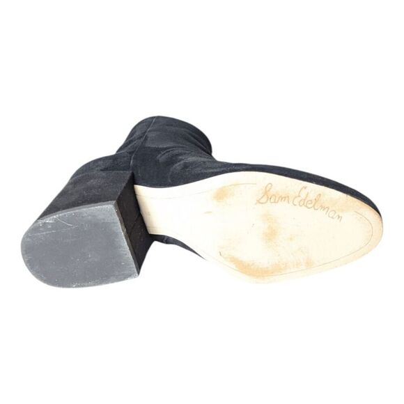 SAM EDELMAN Taye Black Suede Ankle Boot Size 9M - Picture 9 of 9